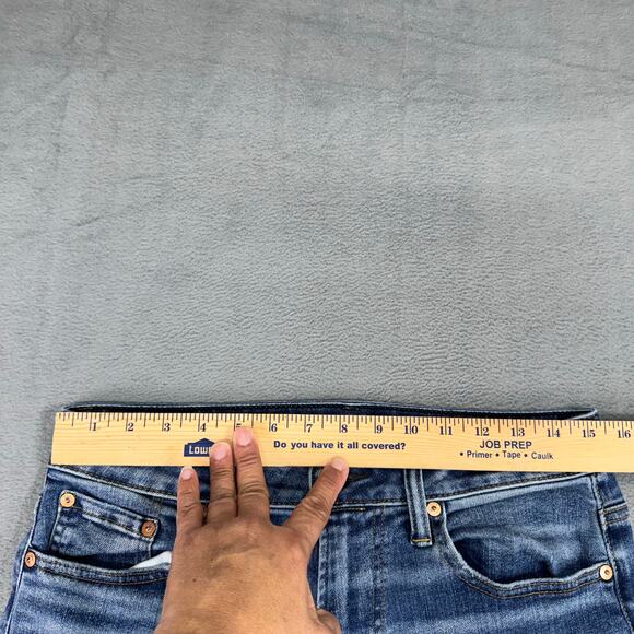 American Eagle Jeans Mens Baggy Relaxed Fit Whisker Medium Wash Blue Denim 30x32 - Picture 8 of 9